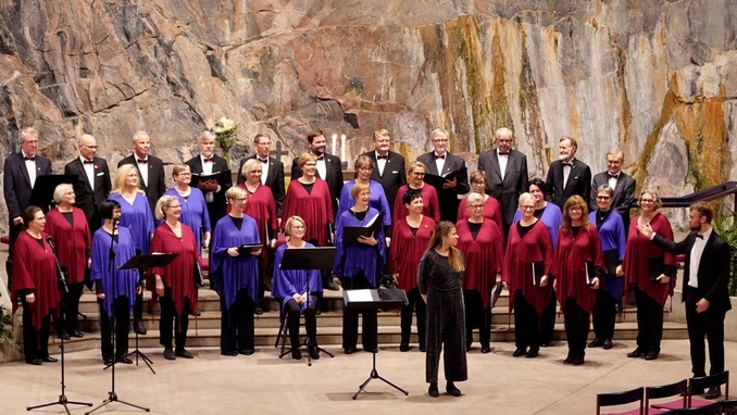 Dimus kuoron 25-vuotis Juhlakonsertti Temppeliaukion kirkossa 16.11.2019
