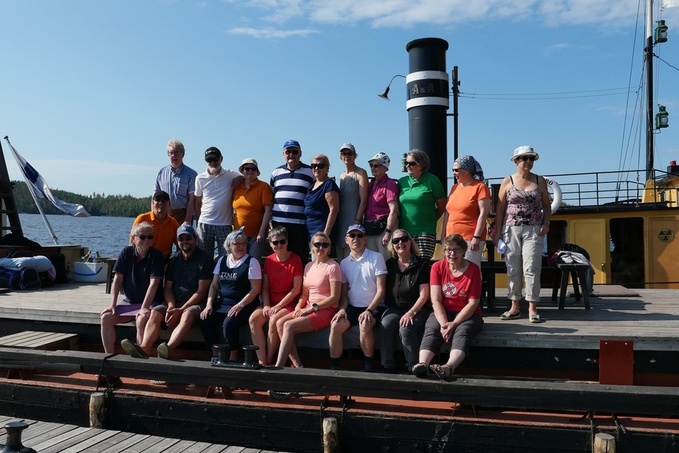 Dimus kesäretkellä höyrylaiva Anterolla Puumalassa kesällä 2019